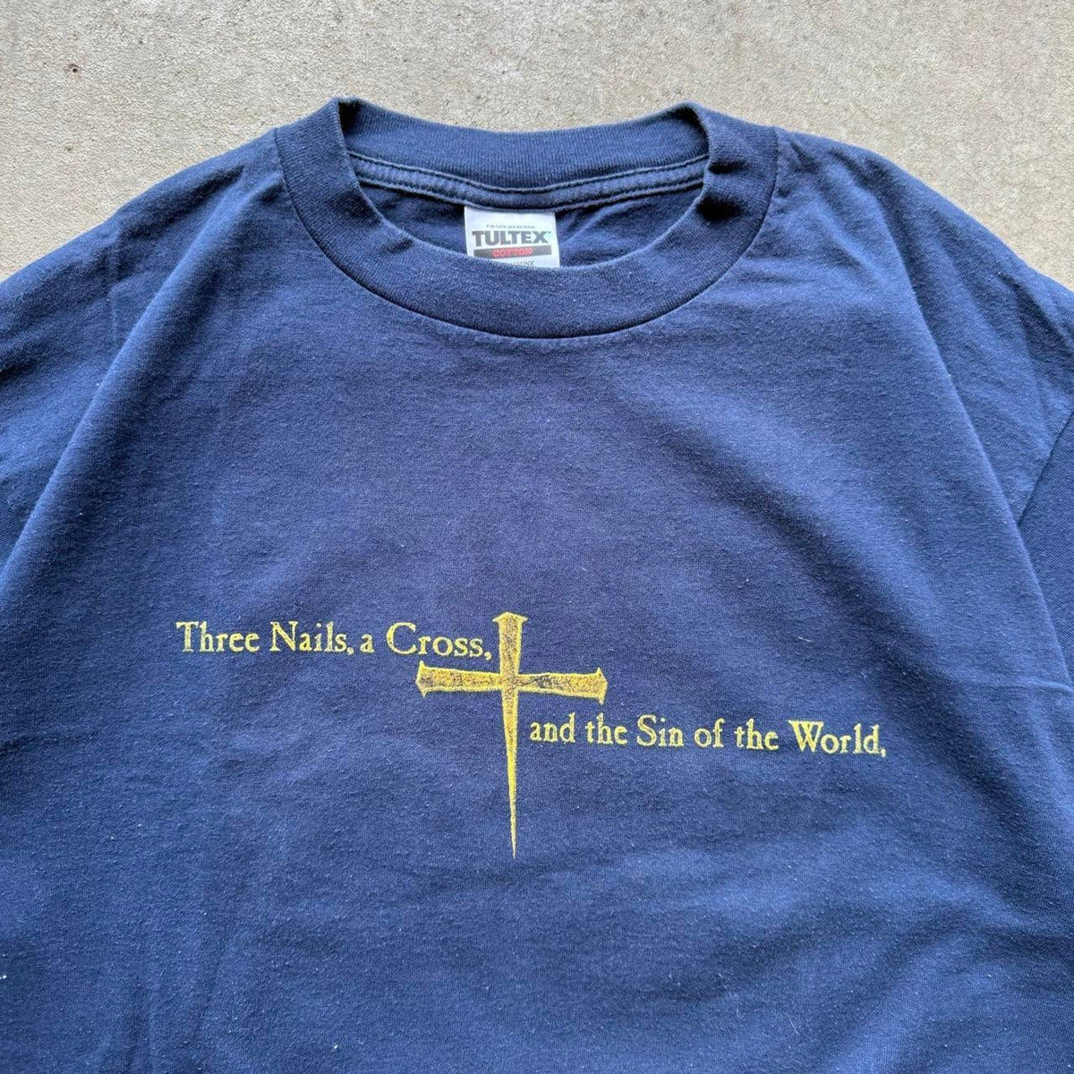 Vintage 90s Only He Can Save Us Jesus Bible T-Shirt - X-Large