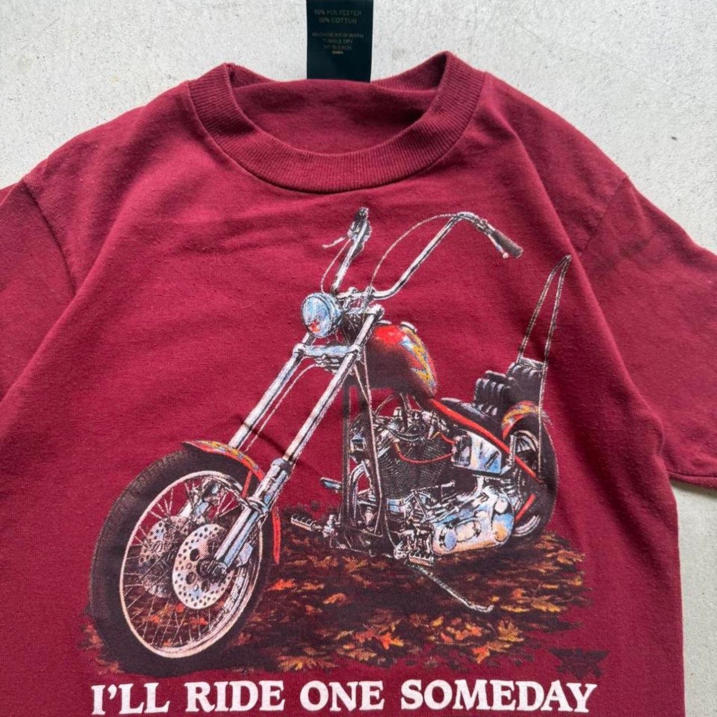 Vintage 90s 3D Emblem Harley Davidson Motorcycles Ride One Someday T-Shirt - Kids Medium