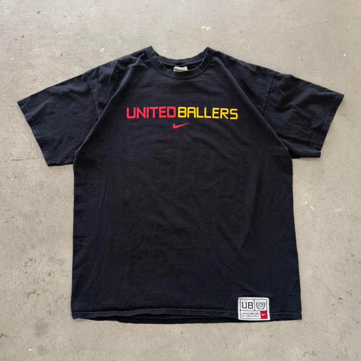 Vintage 90s Nike United Ballers Center Swoosh T-Shirt - X-Large