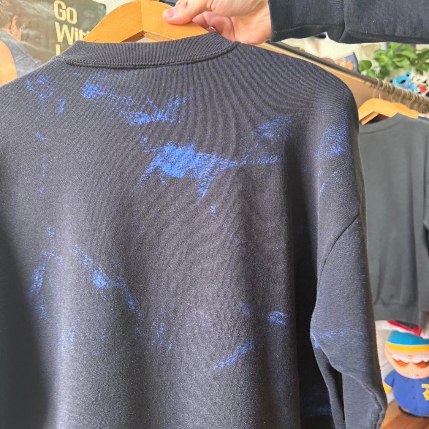 Vintage 90s Wyoming Deer Animal AOP Crewneck - Large