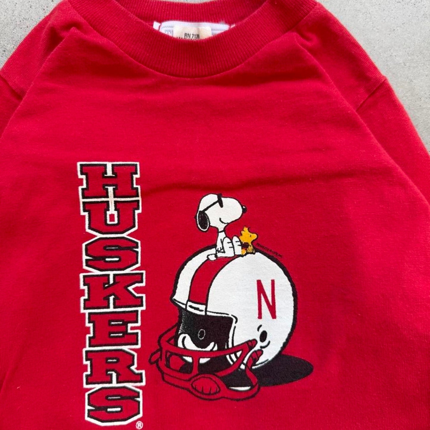 Vintage 90s Nebraska Huskers Snoopy T-Shirt - Kids 12 Months