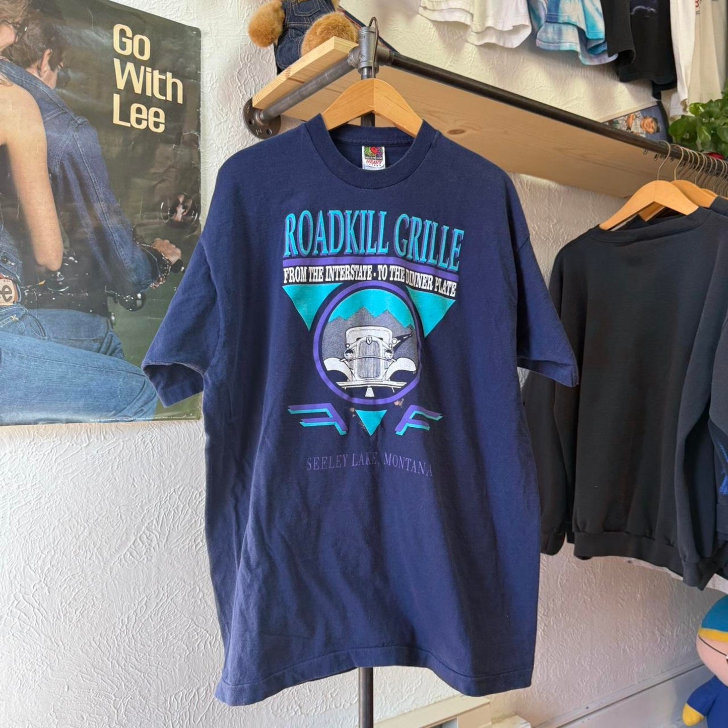 Vintage 90s Road Kill Cafe Humor T-Shirt - XX-Large