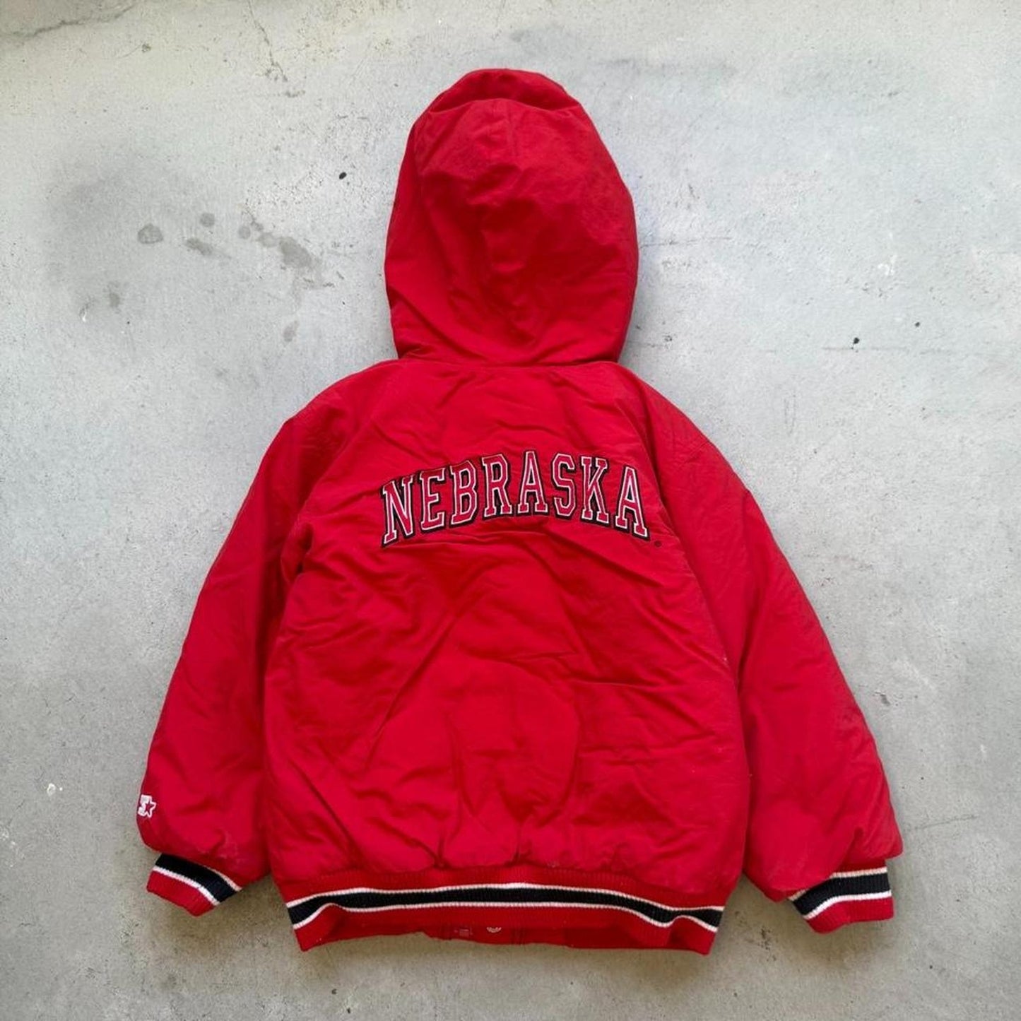 Vintage 90s Nebraska Huskers Puffer Jacket - Kids 5/6