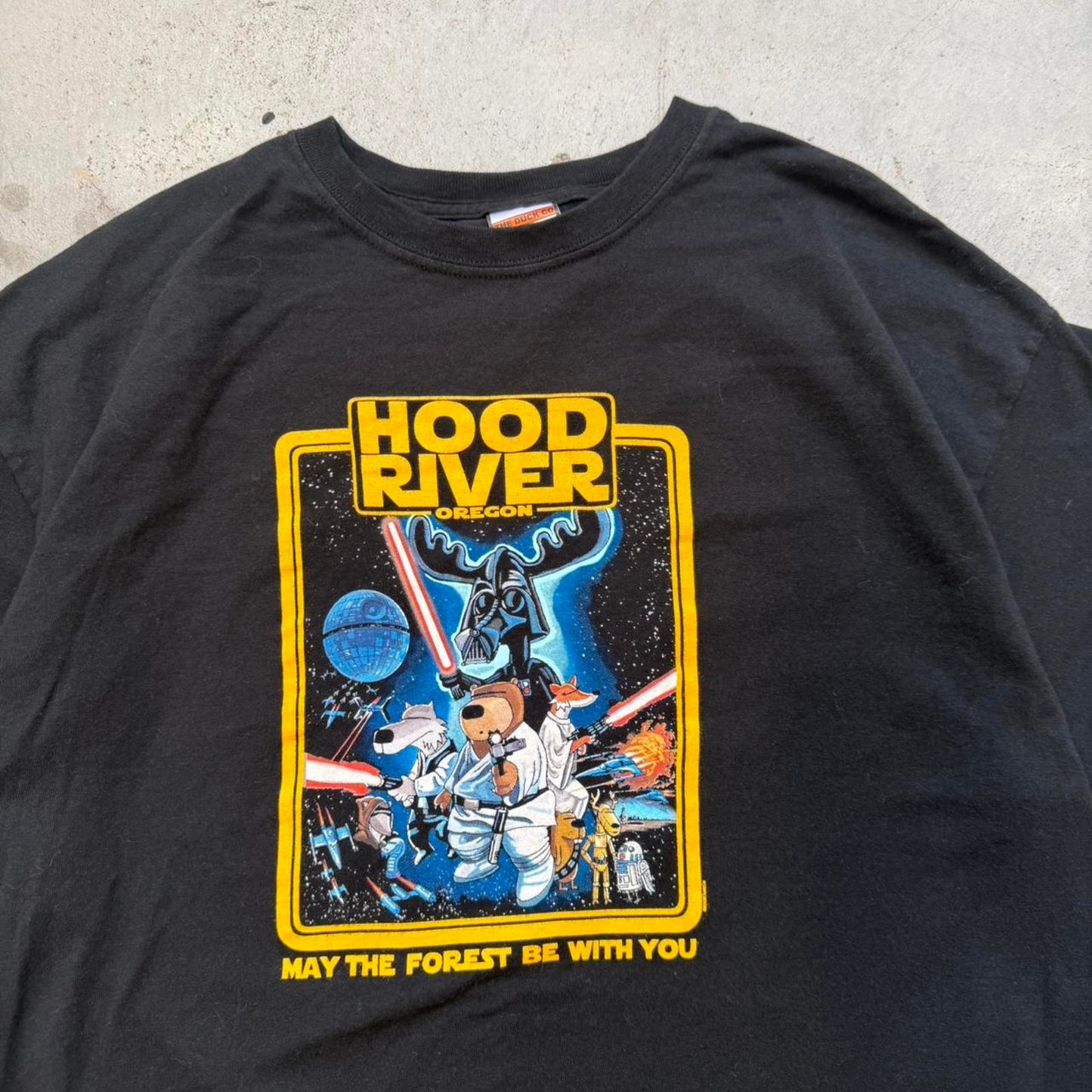 Vintage 90s Star Wars Hood River Oregon Parody T-Shirt - X-Large