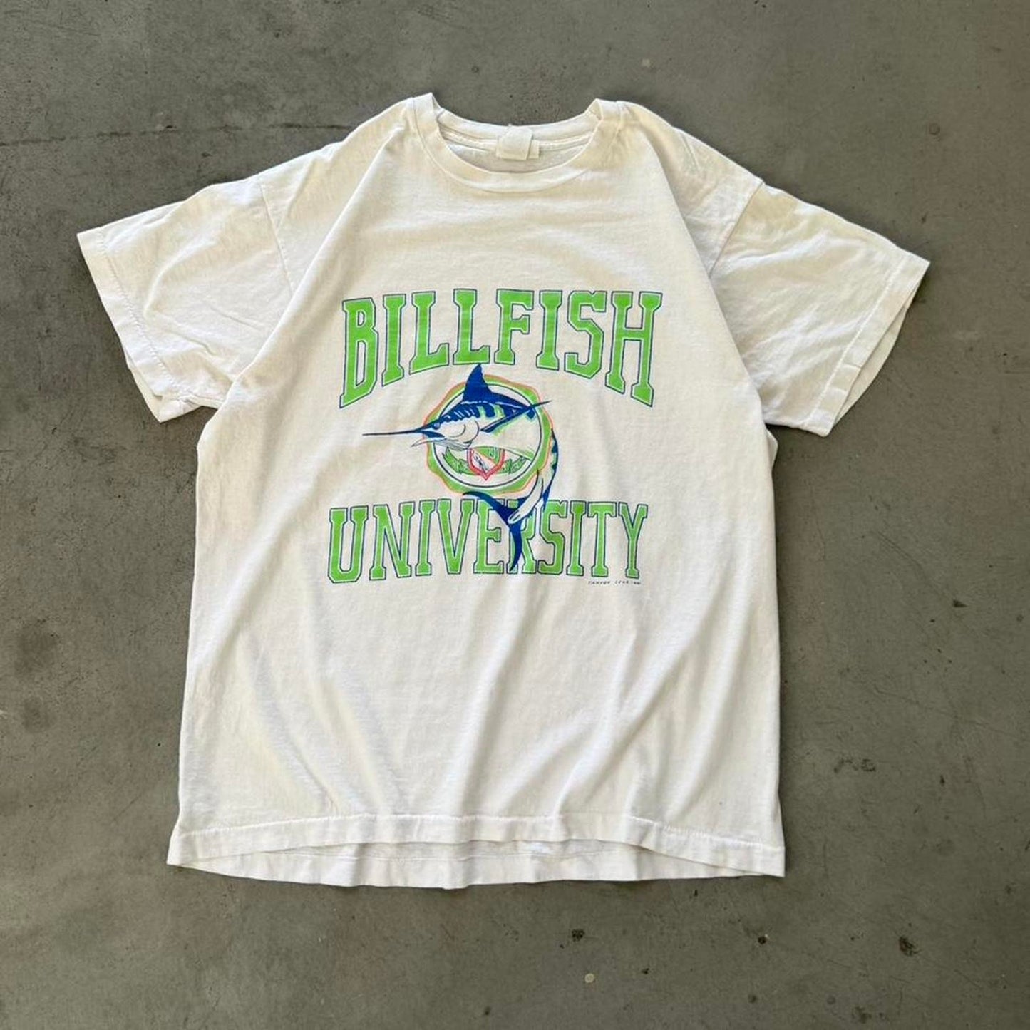 Vintage 90s Billfish University Animal T-Shirt - X-Large