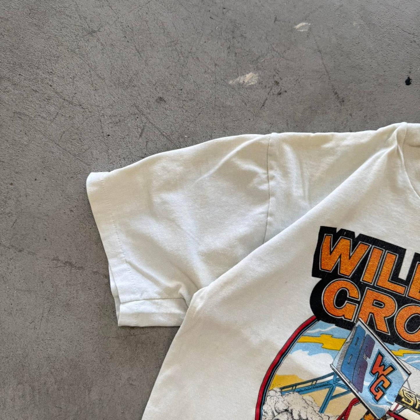 Vintage 80s Williams Grove Dirt Track Racing T-Shirt - Medium
