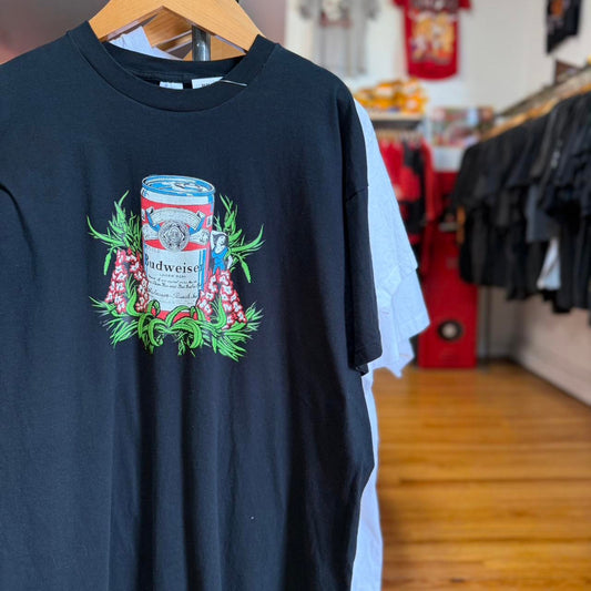 Vintage Budweiser Aloha Hawaii Style Beer Alcohol T-Shirt