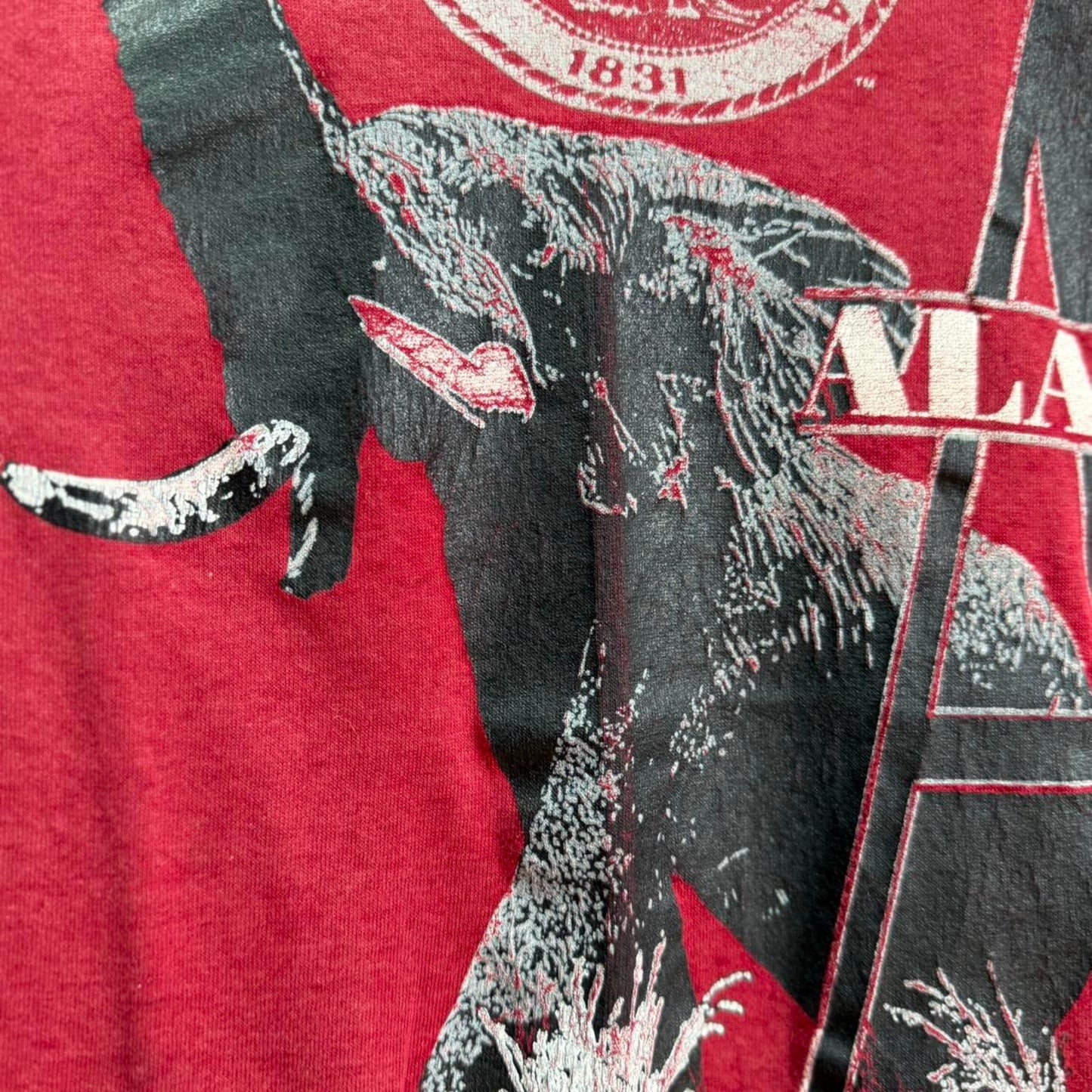 Vintage 90s Alabama Crimson Roll Tide Elephant T-Shirt