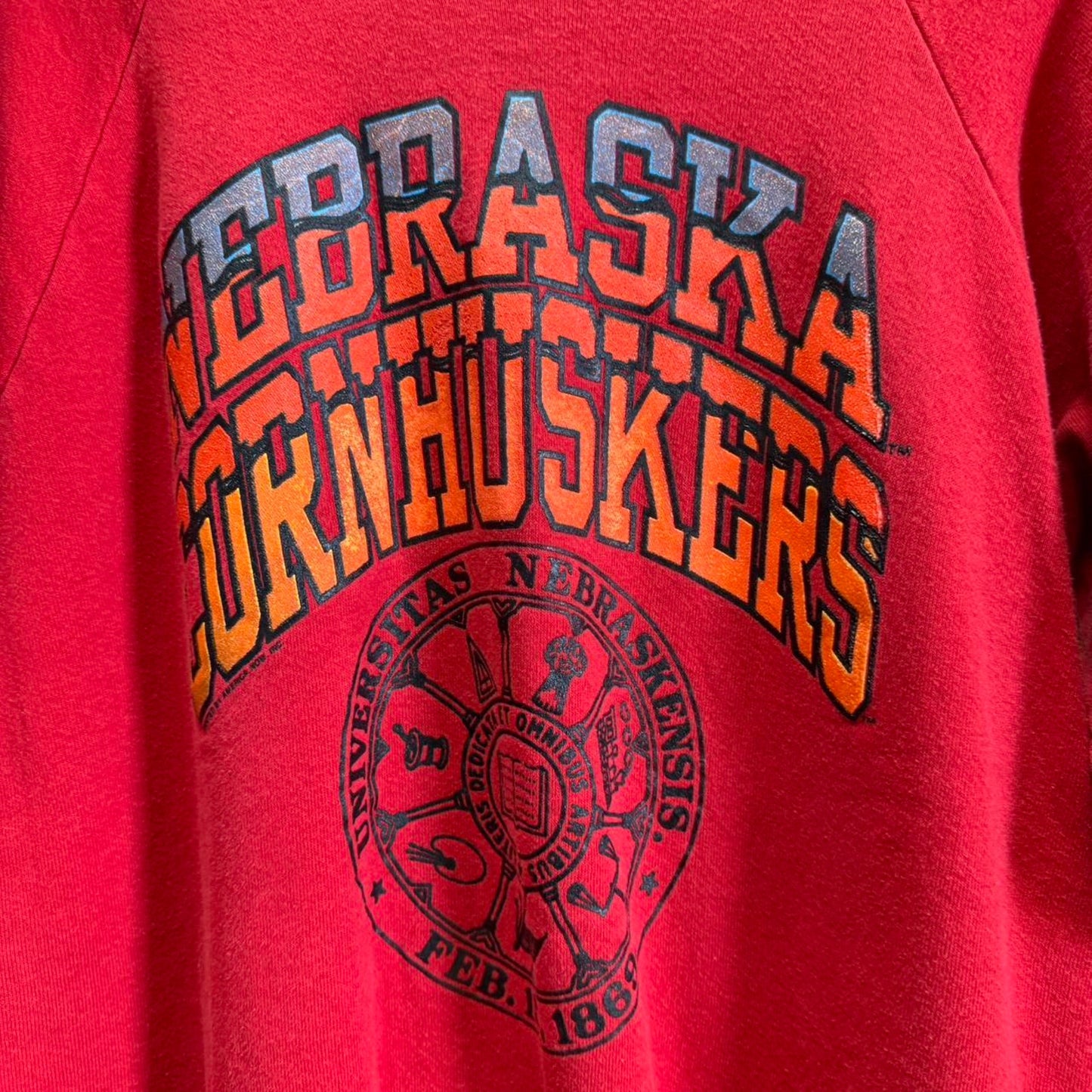 Vintage 90s Nebraska Huskers Football Crewneck