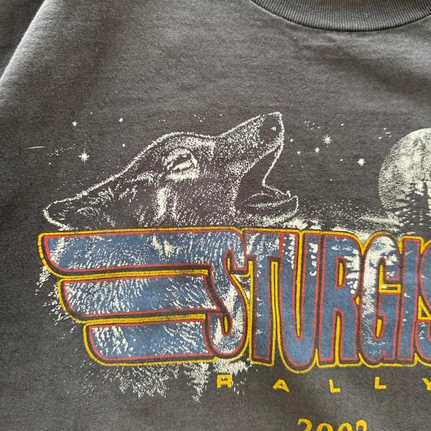 Vintage 2003 Sturgis Motorcycle Rally Biker Wolf T-Shirt - X-Large