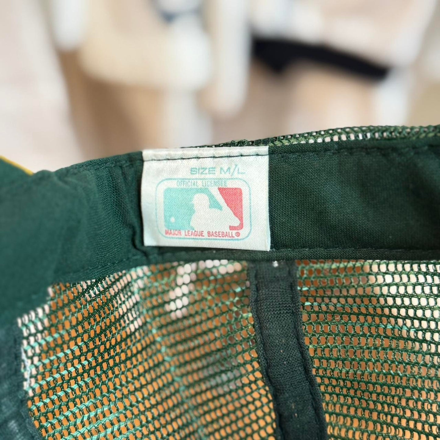 Vintage 90s Oakland Athletics Trucker MLB Snapback