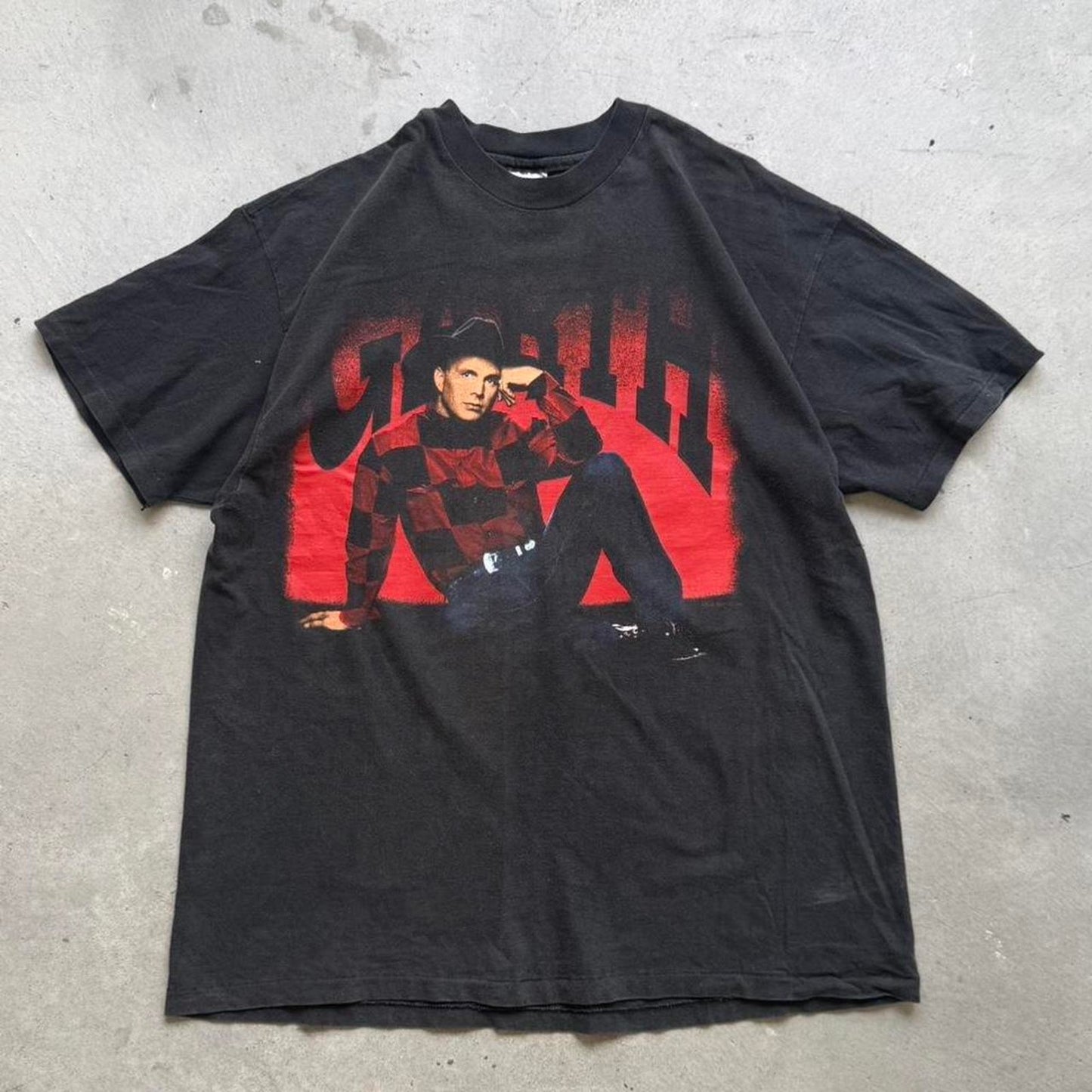 Vintage 90s Garth Brooks On Tour Country Band Music T-Shirt - X-Large