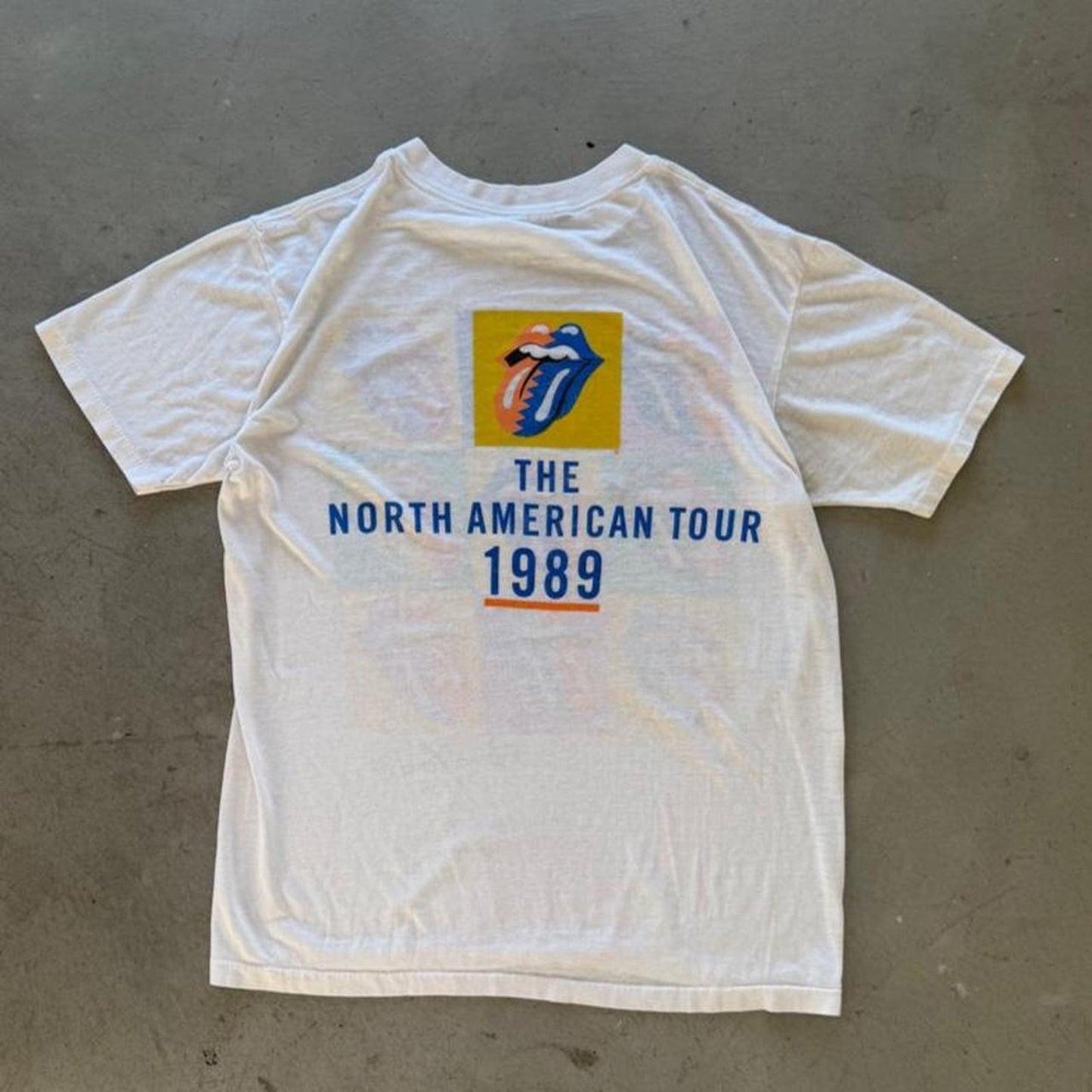 Vintage 1989 Rolling Stones Andy Warhol Art Band T-Shirt - X-Large