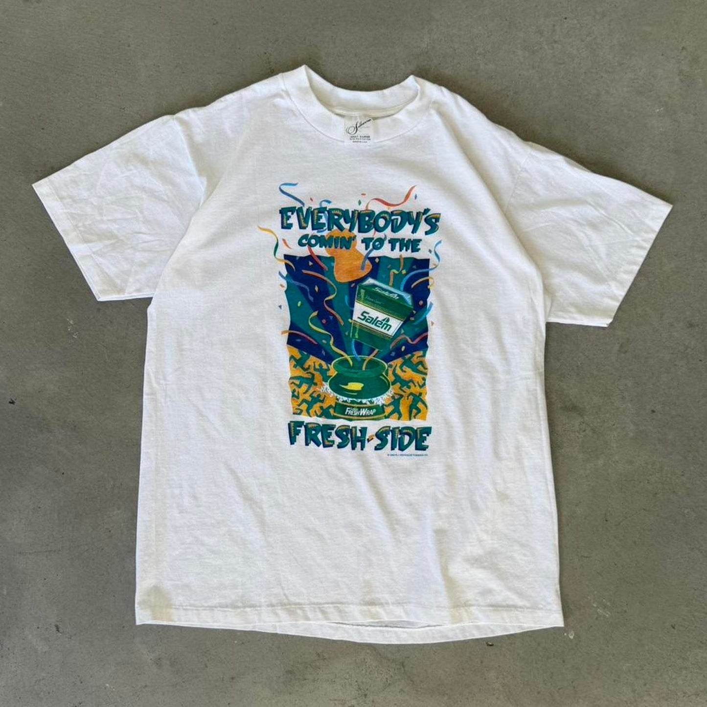 Vintage 90s Salem Cigarettes Fresh Side Promo T-Shirt - X-Large