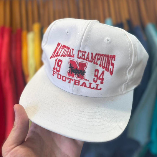 Vintage 1994 Nebraska Huskers National Champs Football Snapback