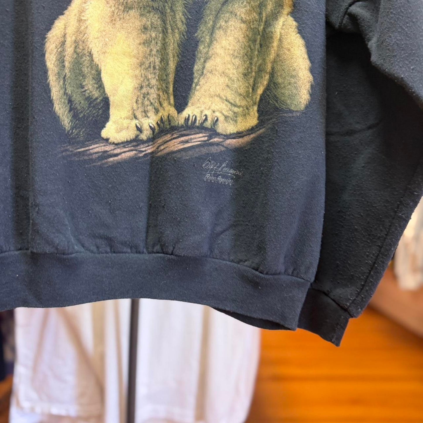 Vintage 90s Polar Bear Animal Crewneck - X-Large