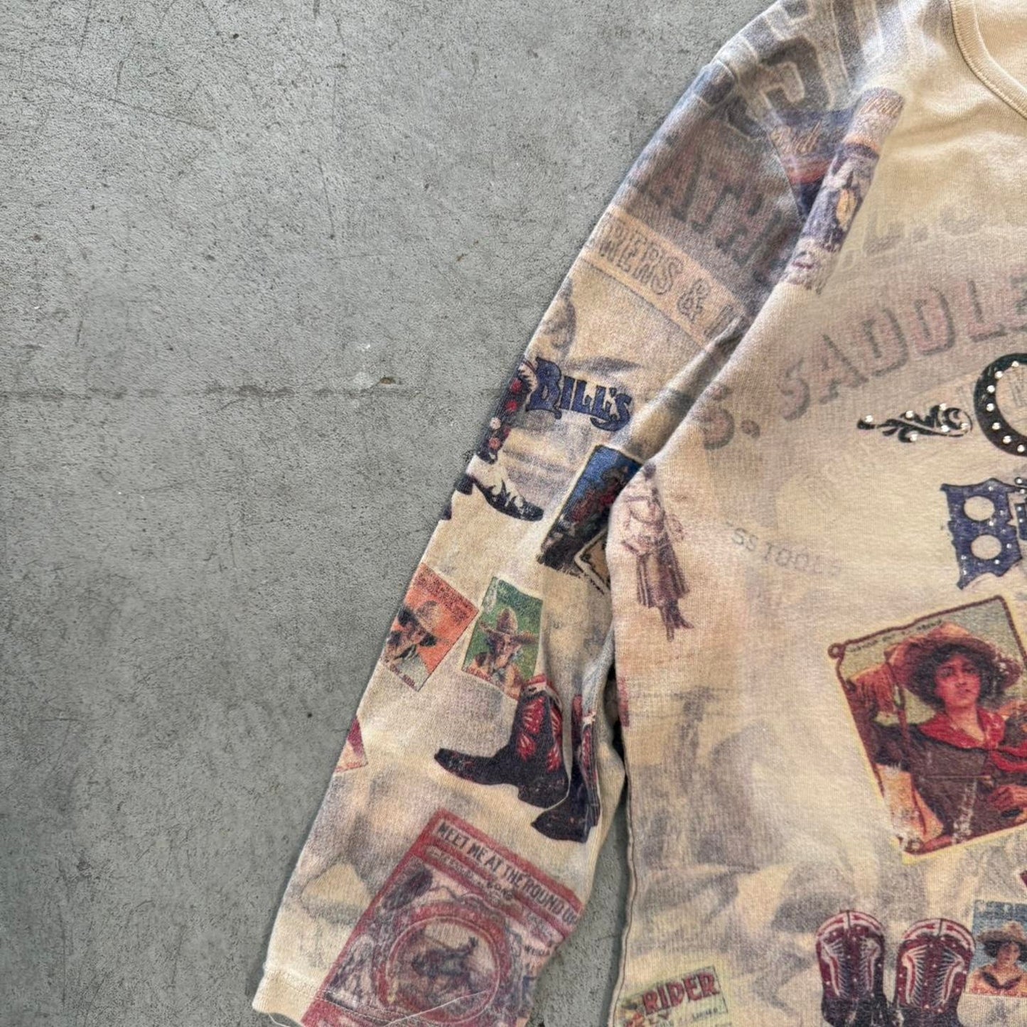 Vintage Cowgirls Western Gem Shirt - Medium (W)