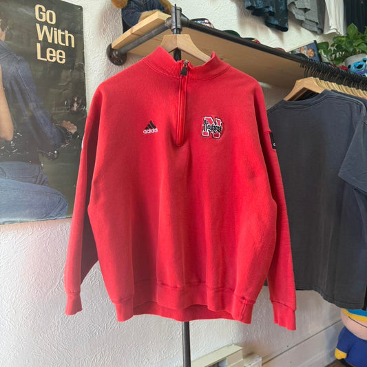 Vintage 90s Nebraska Huskers Orange Bowl Quarter Zip - Large