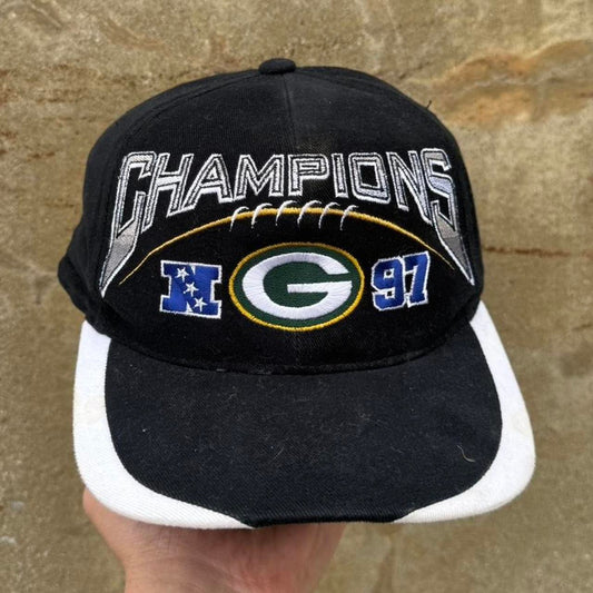 Vintage 1997 Green Bag Packers Super Bowl Champions NFL Sports Specialties Snapback