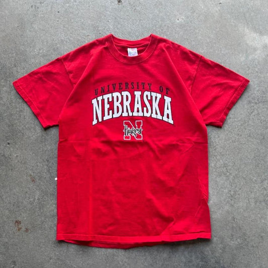 Vintage Nebraska Huskers Spell Out T-Shirt - X-Large