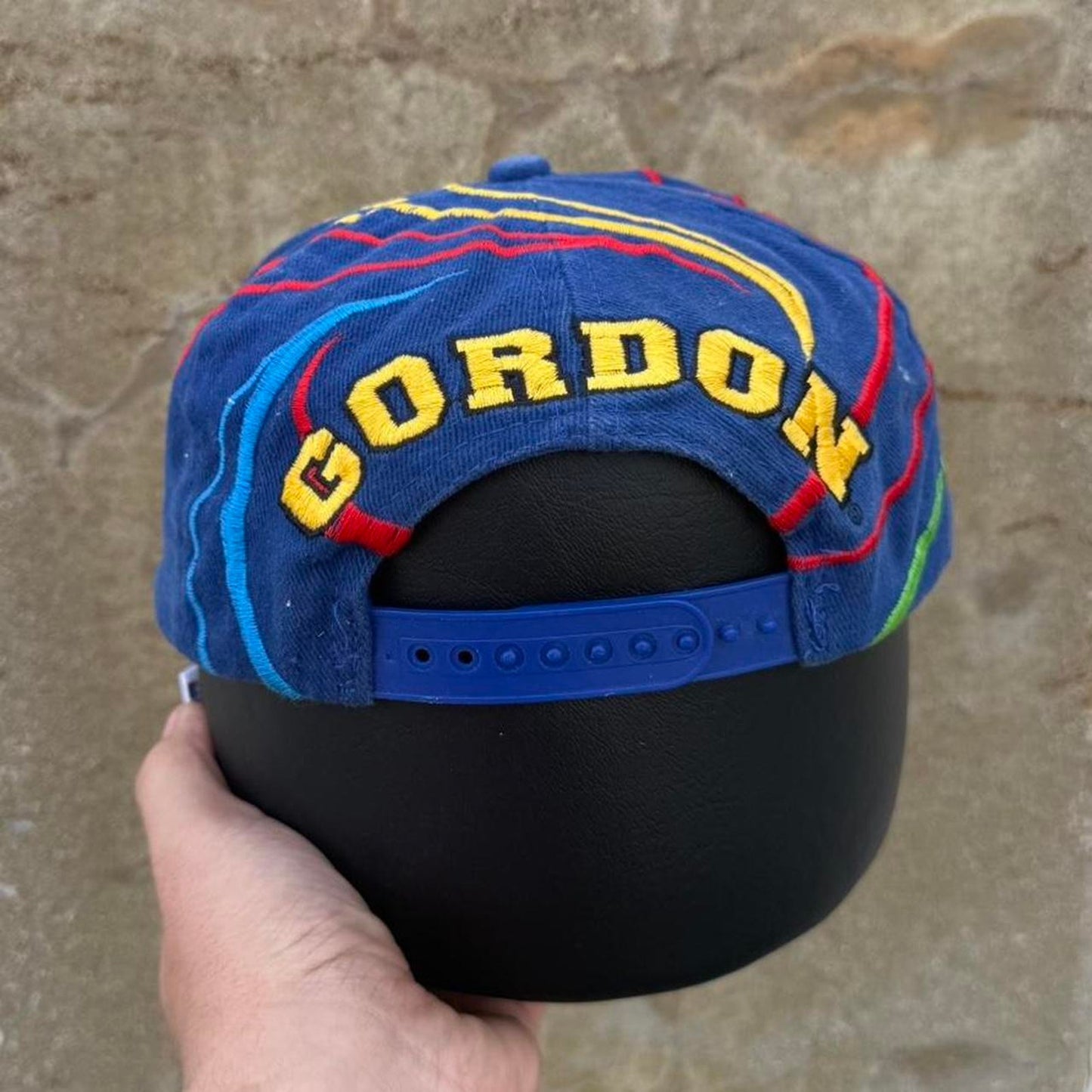 Vintage 90s Jeff Gordon Spiral NASCAR Snapback
