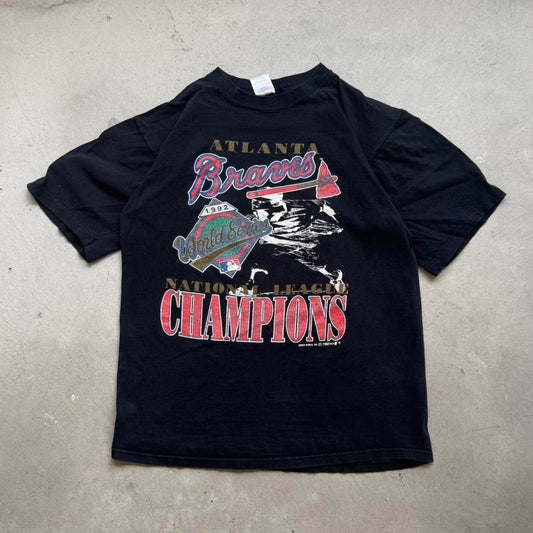 Vintage 1992 Atlanta Braves World Series Champions MLB T-Shirt - Large
