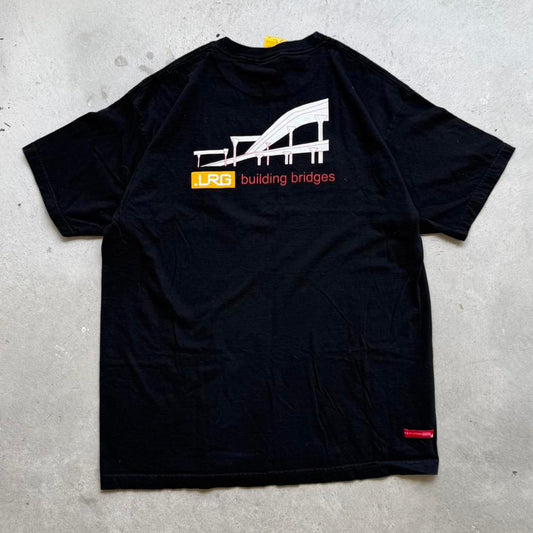 Vintage Y2K LRG Building Bridges Skate T-Shirt - X-Large