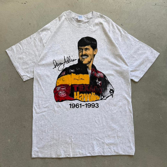 Vintage 90s Davey Allison NASCAR Texaco Racing T-Shirt - X-Large