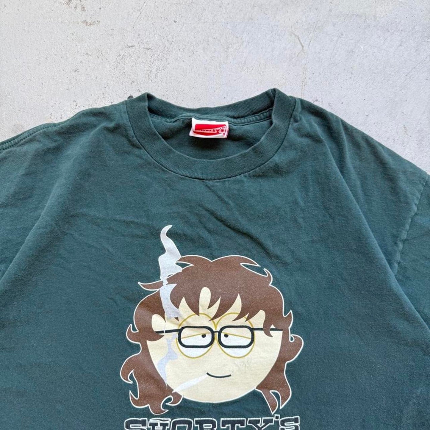 Vintage 90s Shortys South Park Parody Skateboarding T-Shirt - X-Large