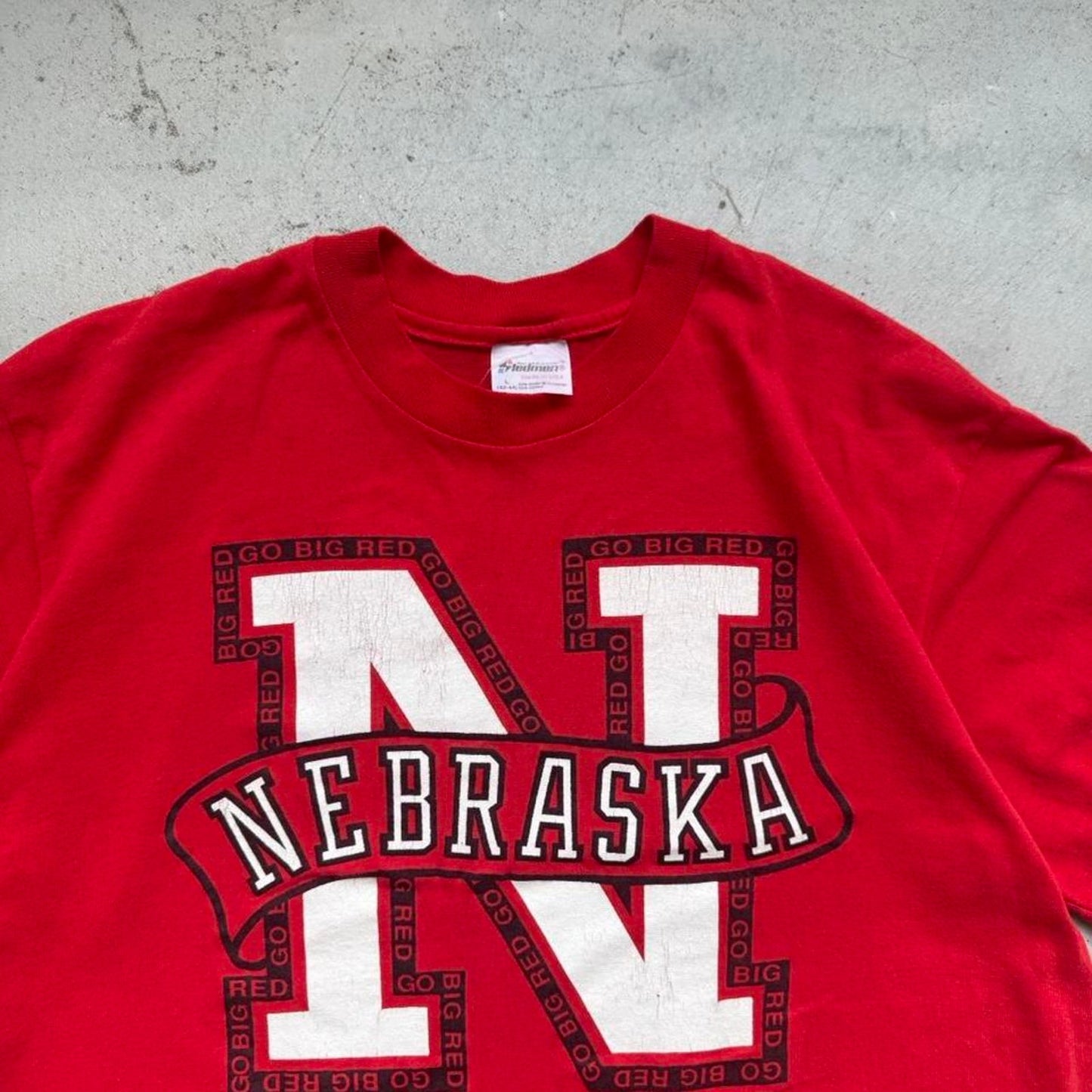 Vintage 90s Nebraska Huskers N T-Shirt - Large