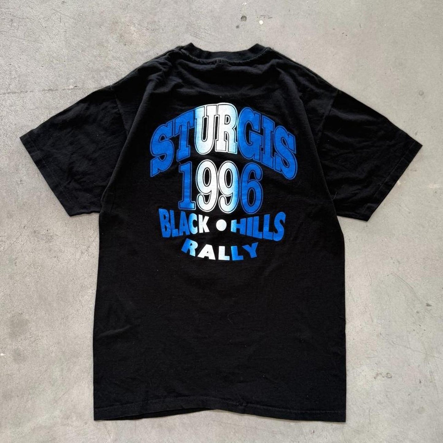 Vintage 1996 Sturgis Black Hills Rally Motorcycle T-Shirt - Large