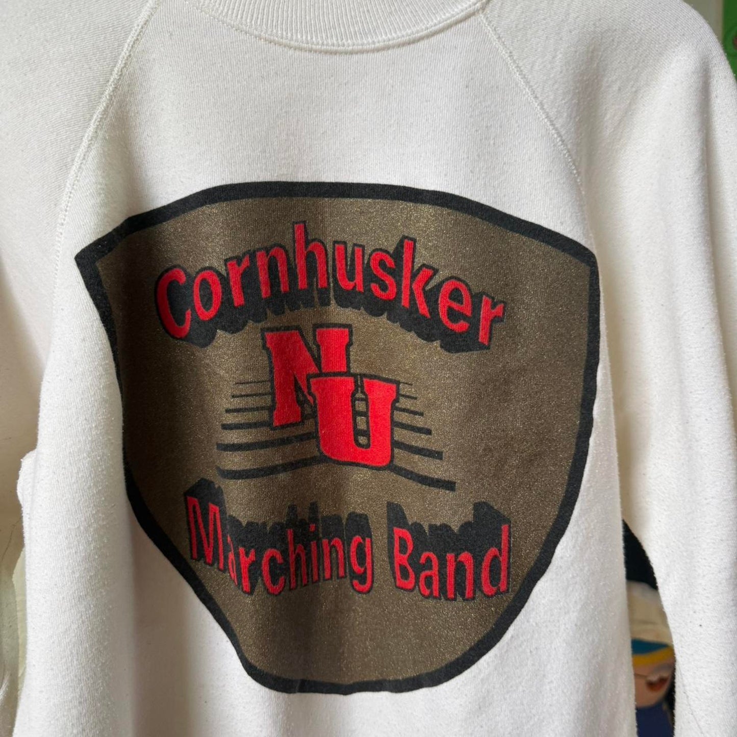 Vintage 90s Nebraska Marching Band Crewneck - Large