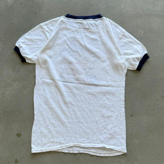 Vintage 80s John Denver Ringer Band T-Shirt - Large
