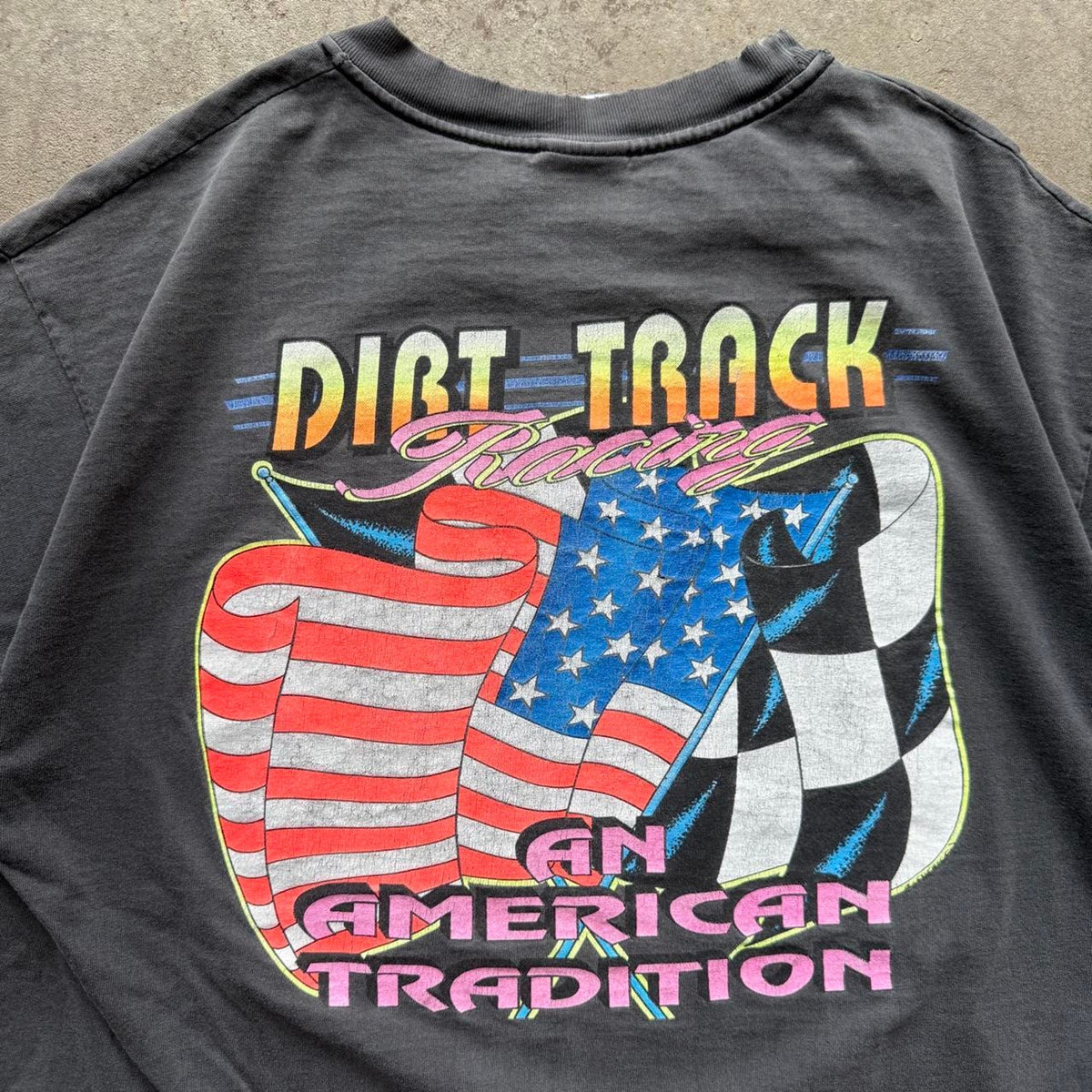 Vintage 90s Faded Black Leader of the Pack Racing T-Shirt - X-Large