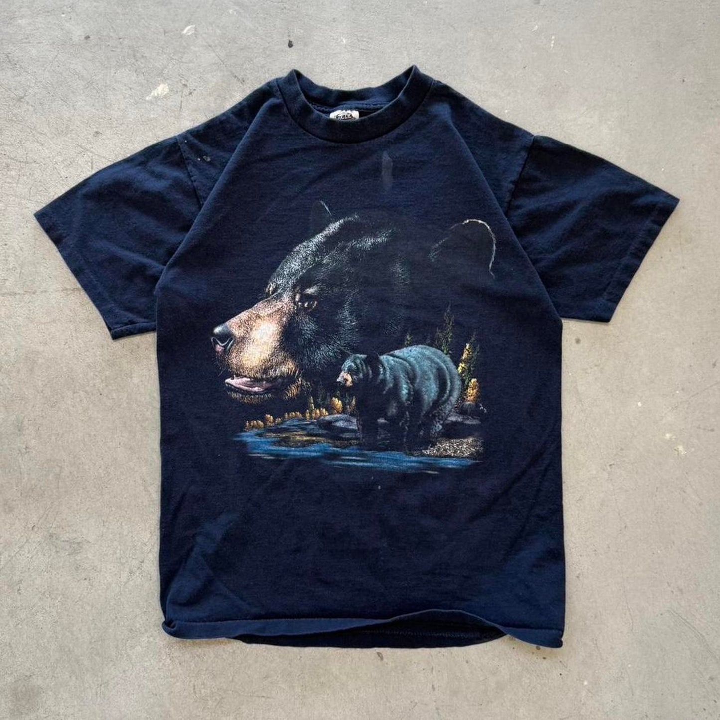 Vintage 90s Bears Nature Animal Outdoors T-Shirt - Medium