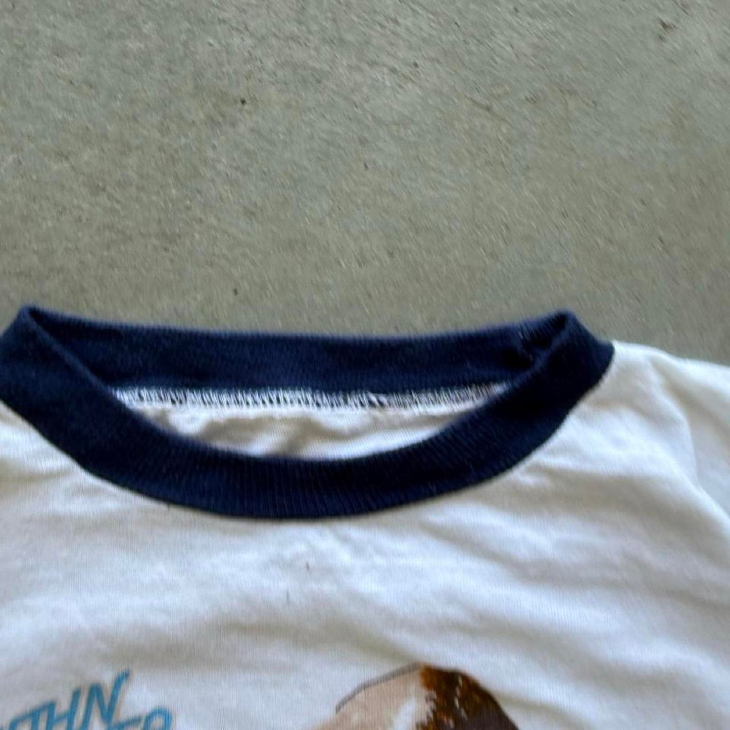 Vintage 80s John Denver Ringer Band T-Shirt - Large