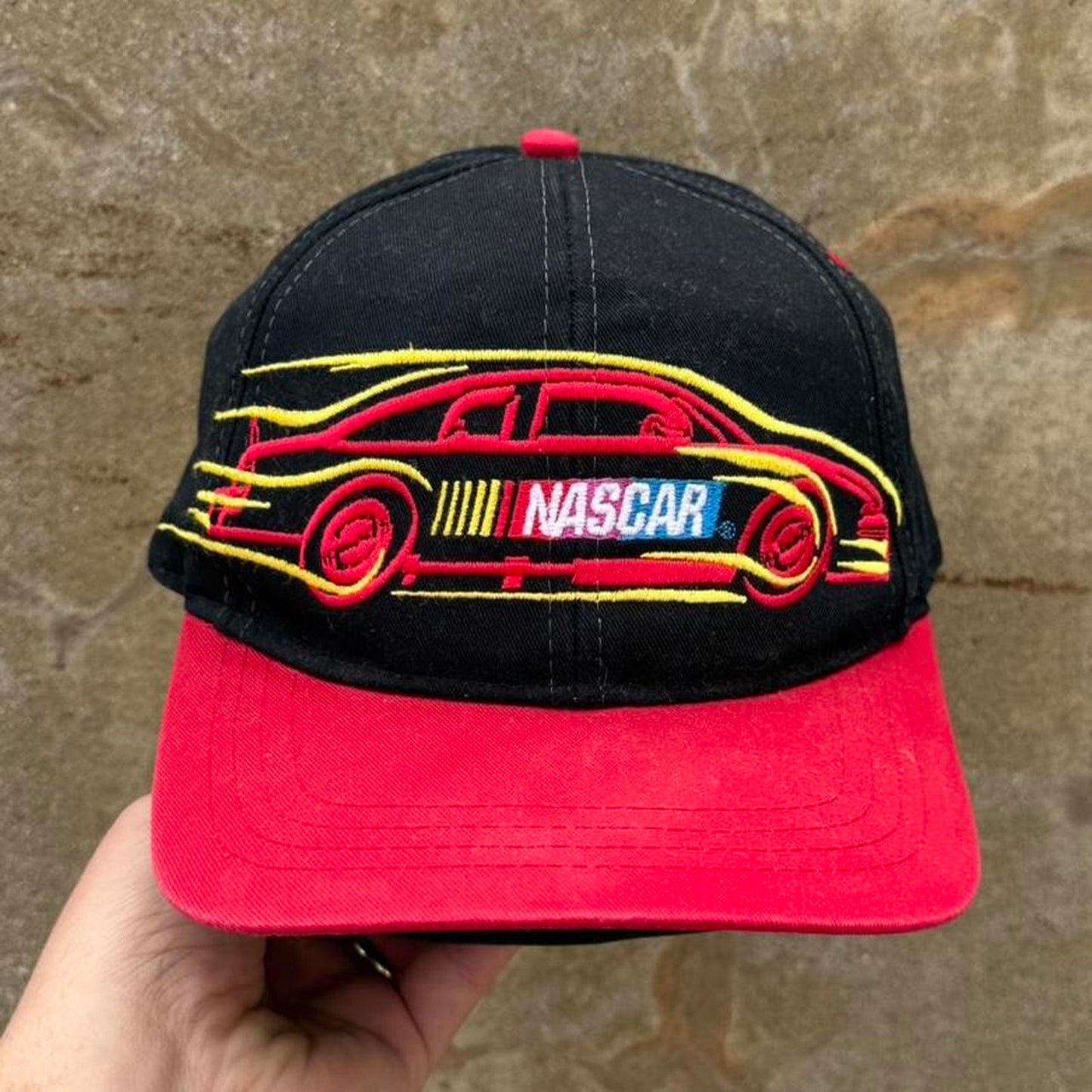 Vintage 90s Nascar Racing Race Car Snapback