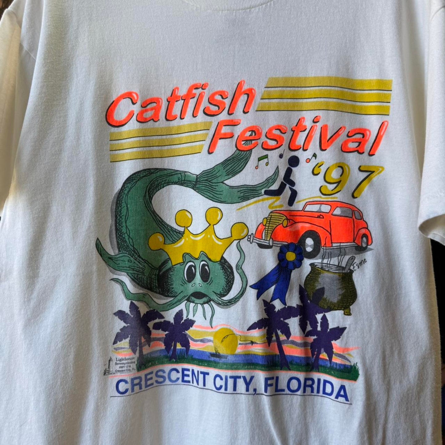 Vintage 1997 Catfish Festival California T-Shirt - X-Large