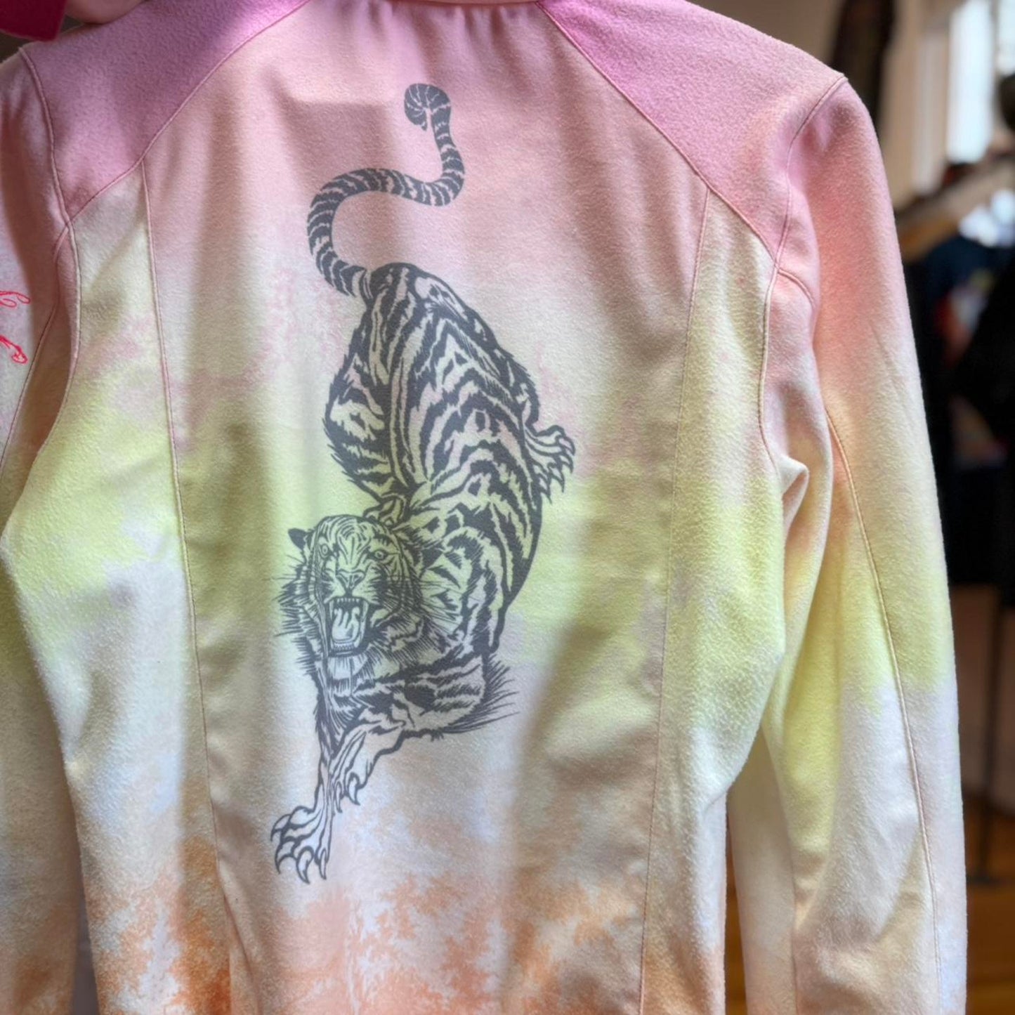 Vintage Y2K Tiger Princess Hombre Zip Up Jacket - 4W