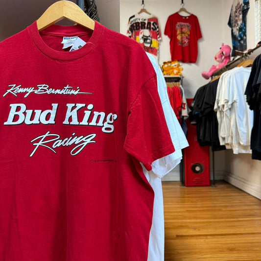 Vintage 90s Bud King Racing Racecar T-Shirt