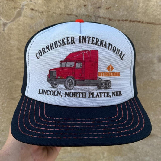 Vintage Nebraska Cornhusker International Trucker Cap