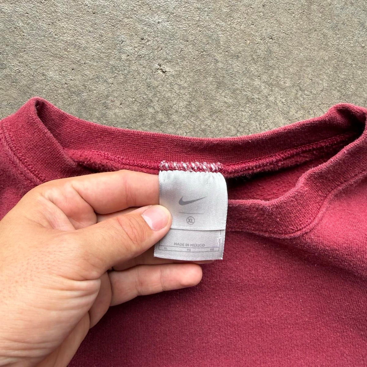 Vintage 90s Nike Side Swoosh Check Crewneck - X-Large