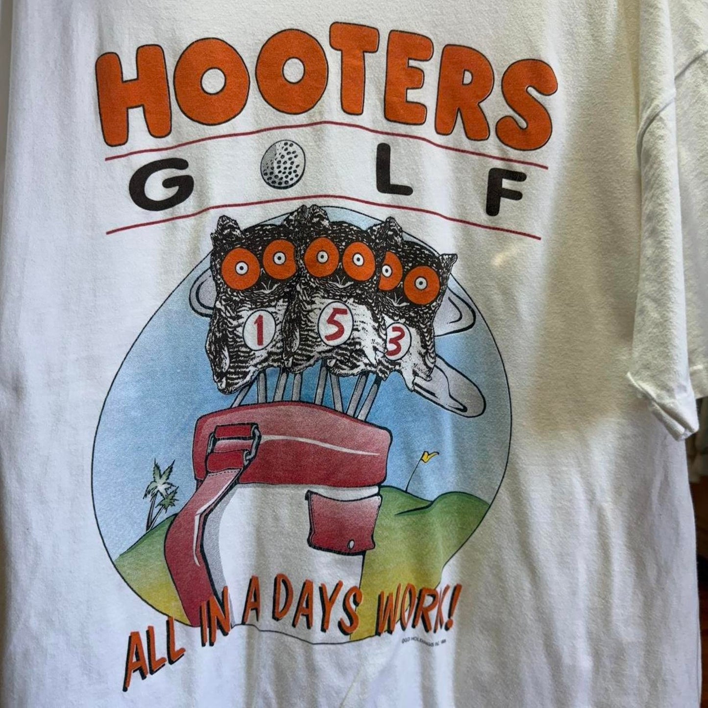 Vintage 90s Hooters Golf Golfing Parody T-Shirt - XX-Large