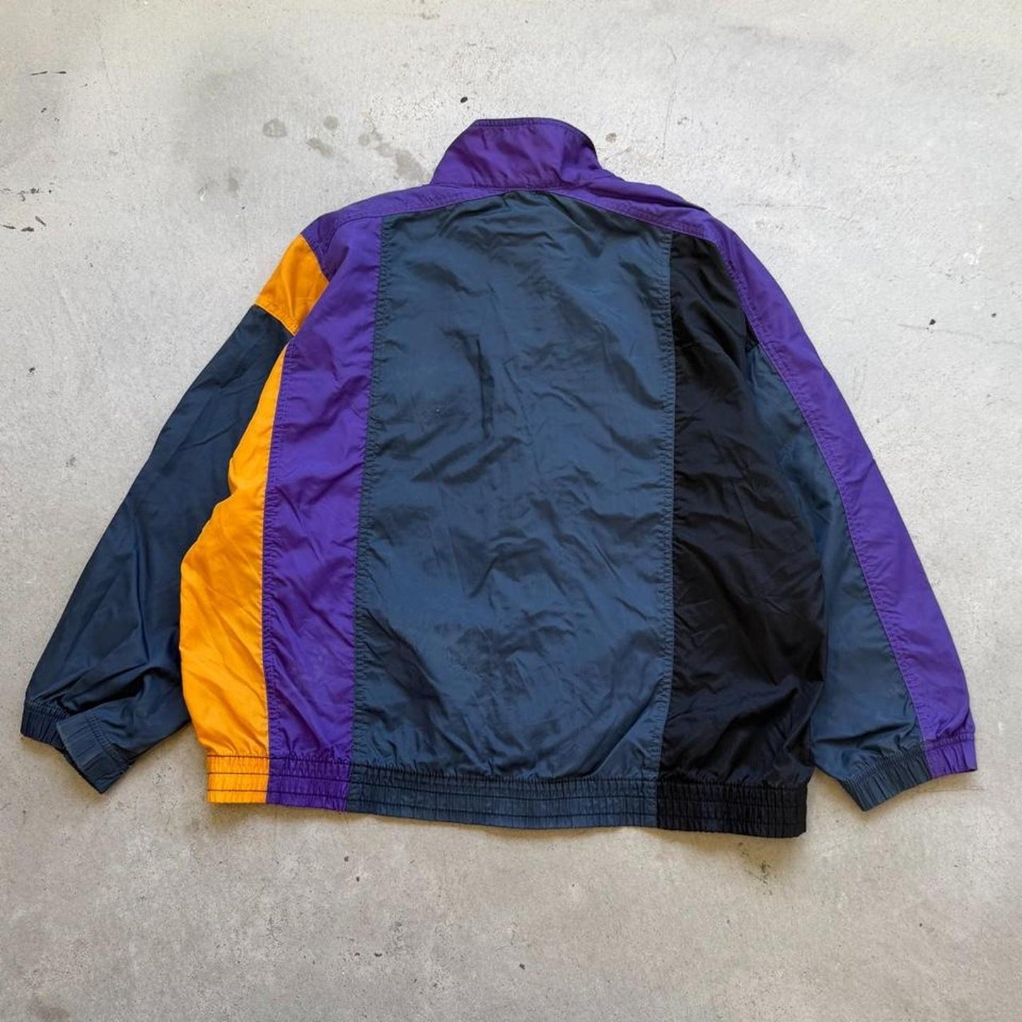 Vintage 90s Nike Side Swoosh Logo Windbreaker Jacket - Kids Medium 10/12