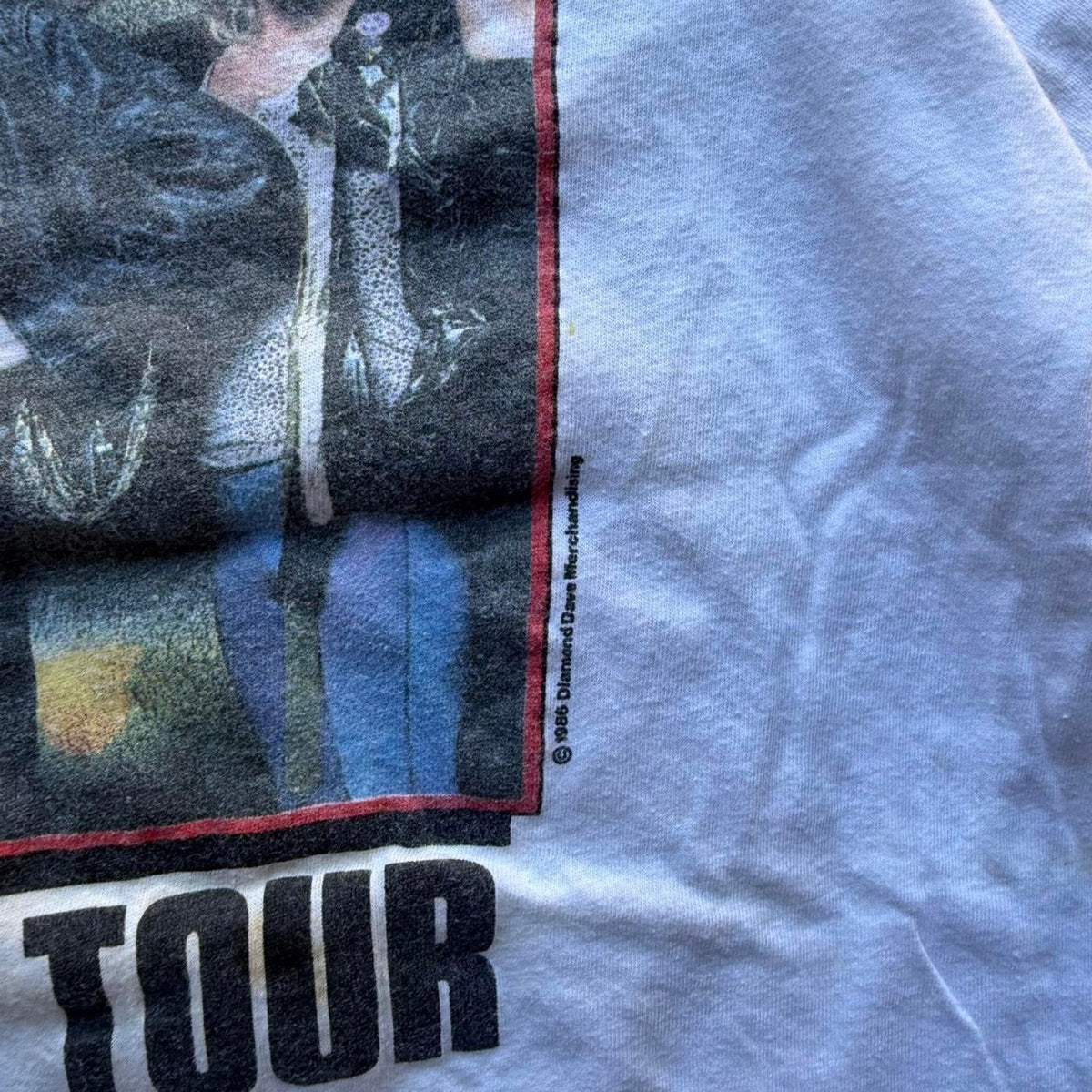 Vintage 80s David Lee Roth The World Tour Band T-Shirt - Large