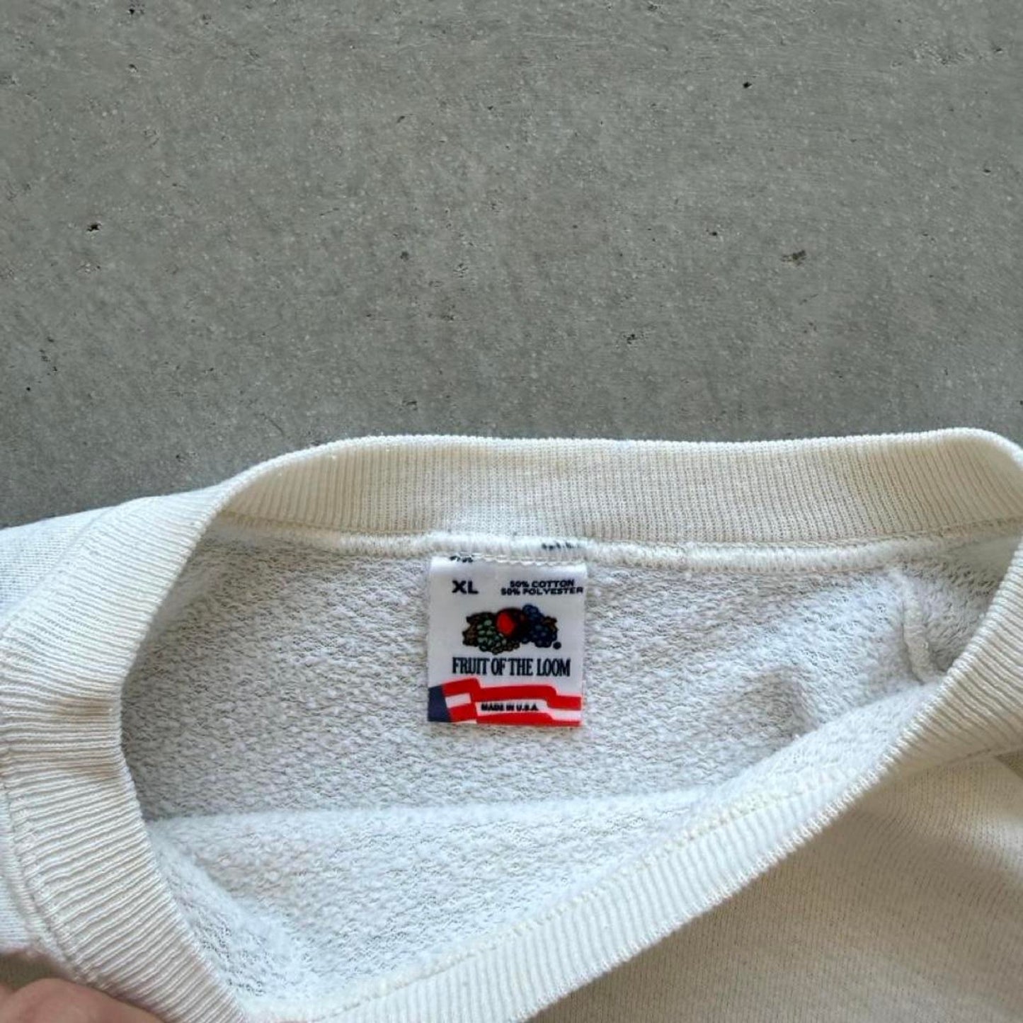 Vintage 80s Tom Cat Animal Art Crewneck - X-Large