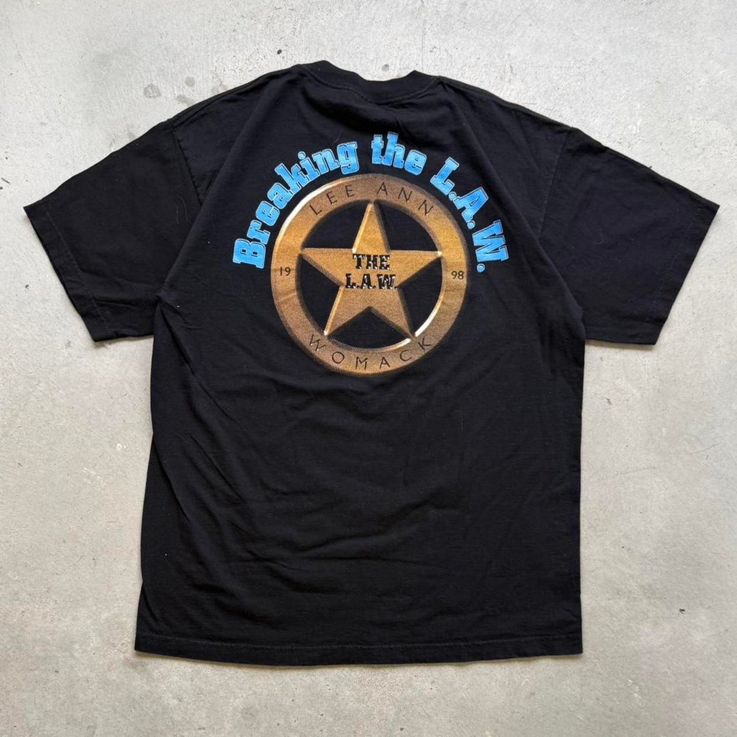 Vintage 90s Lee Ann Womack LAW Country Music T-Shirt - X-Large