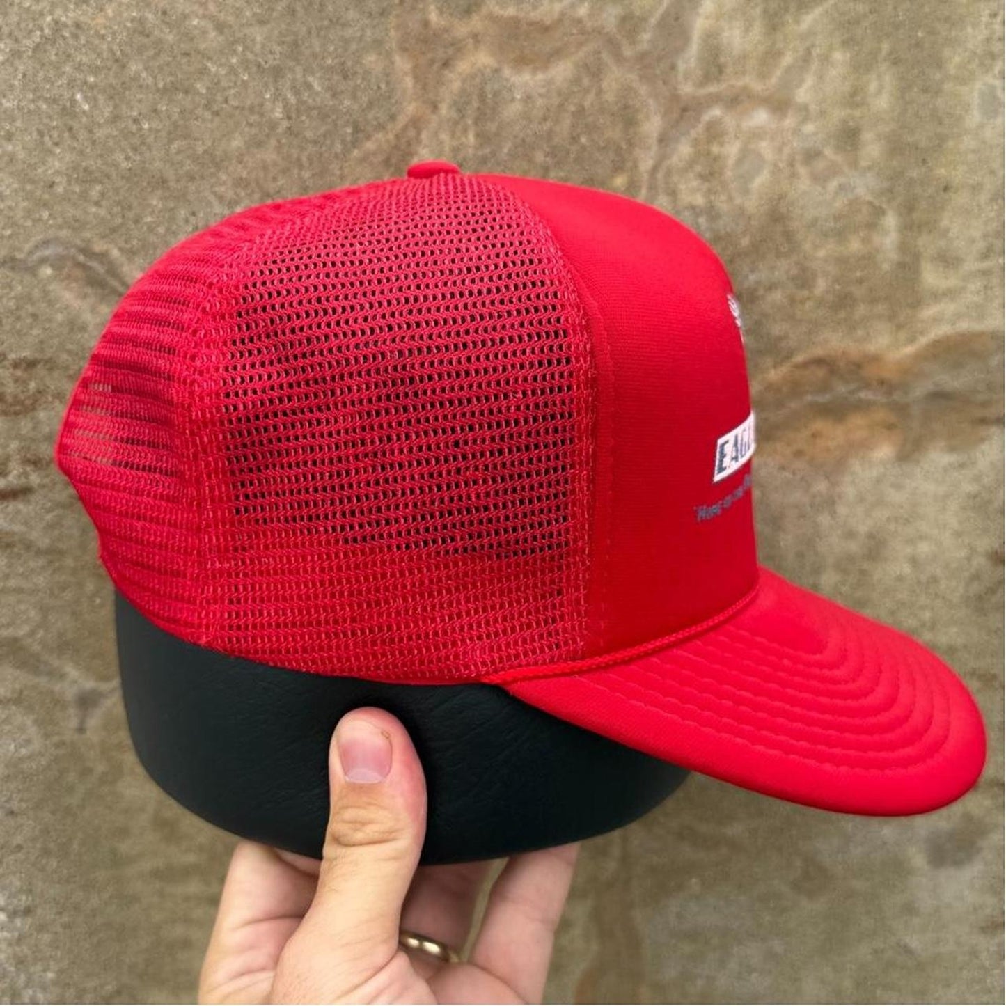 Vintage 90s Eagle Raceway Nebraska Racing Trucker Cap