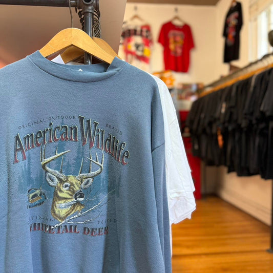 Vintage 90s American Wildlife Animal Nature Deer Crewneck