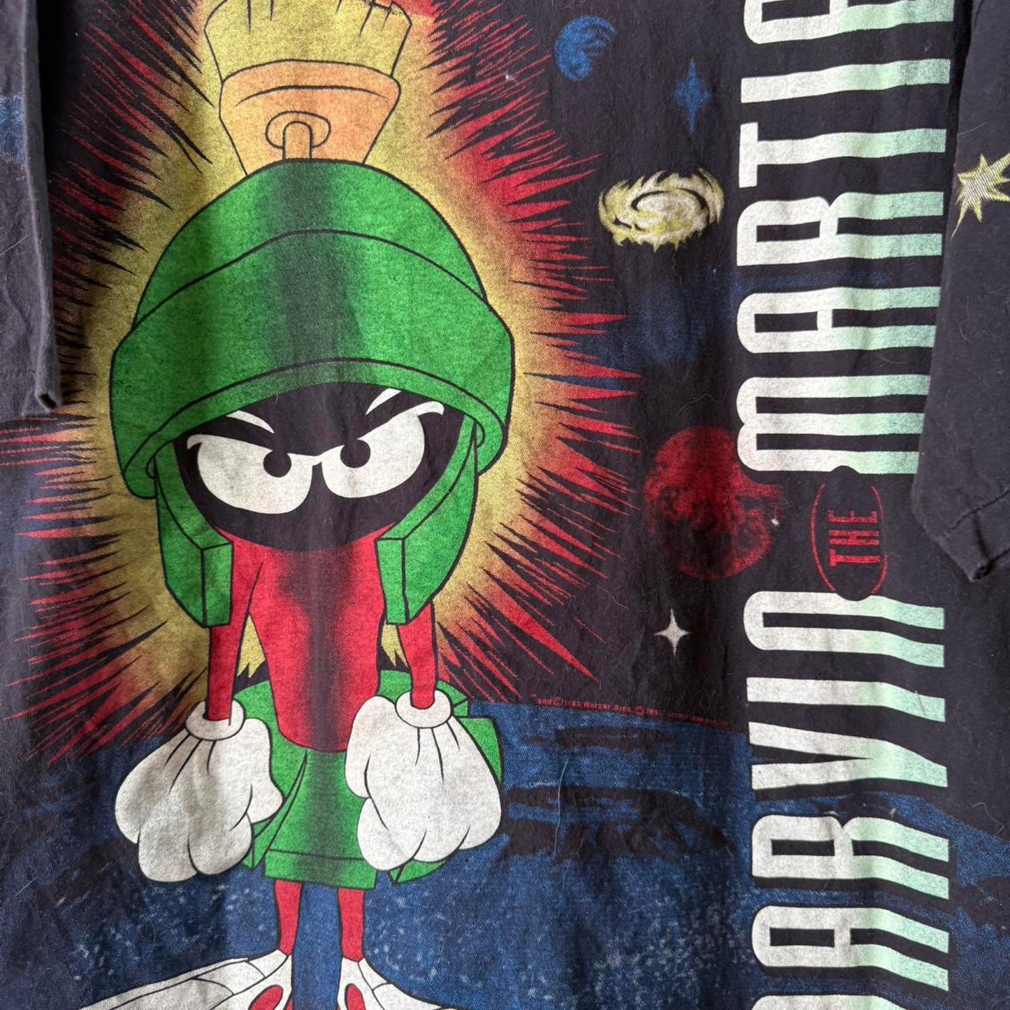 Vintage 90s Marvin the Martian Looney Tunes AOP T-Shirt - X-Large